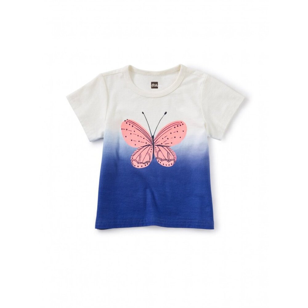 Tea Collection Butterfly Dip-Dye Graphic Tee Chalk Size 6-9 Months